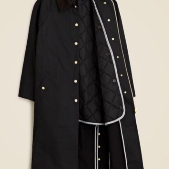 J.Crew Long Barn Jacket in waxed cotton twill - Picture 11 of 12